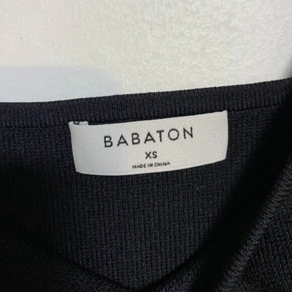 Babaton Bustier Knit Black Women's Tank Top XS - Picture 7 of 7